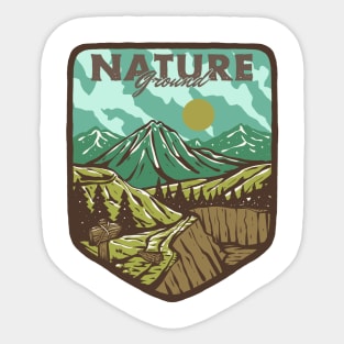 Mountain Nature Adventure Outdoor Sticker